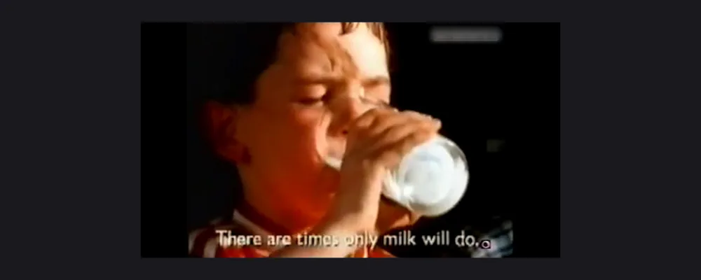 'Int milk brilliant' - and still today